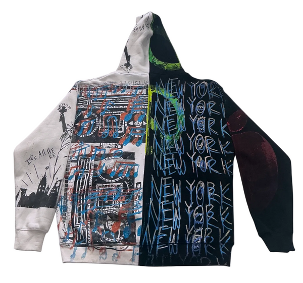 Big Apple Big Love Split Color Hoodie (Size 2XL)