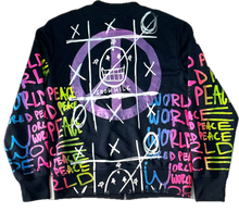 Load image into Gallery viewer, World Peace Zip Up Crewneck (Size Small)
