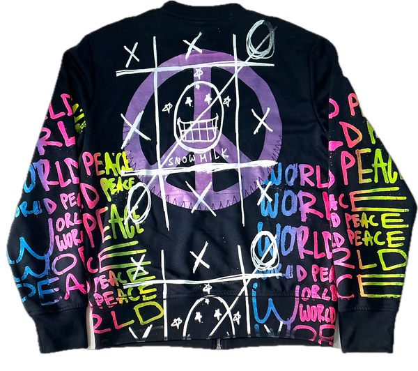 World Peace Zip Up Crewneck (Size Small)