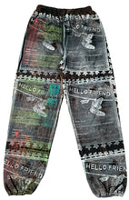 Load image into Gallery viewer, Hello Friend Bleached Sweatpants (Size Large)
