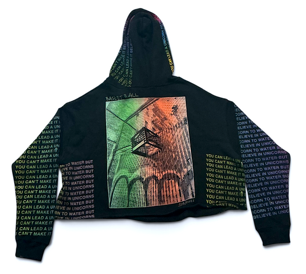 Basket B. All Cropped Hoodie (Size Medium)
