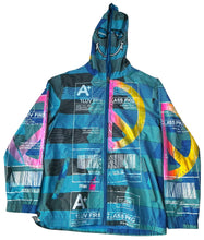Load image into Gallery viewer, Positive Shipping Label Zip Up Hoodie (Size XL)
