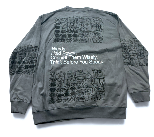 Words Hold Power Crewneck (Size XL)