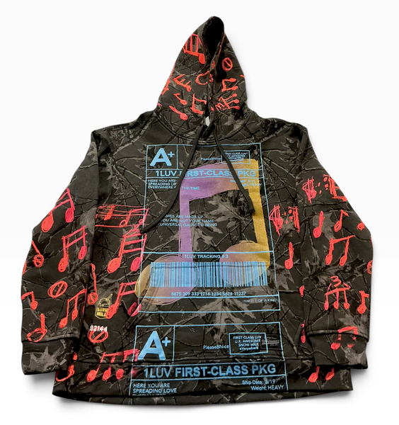 Positive Shipping Label Hoodie (Size L)