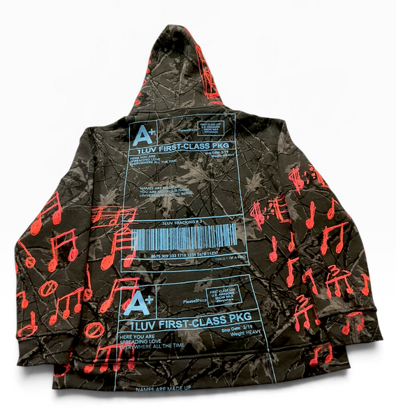 Positive Shipping Label Hoodie (Size L)