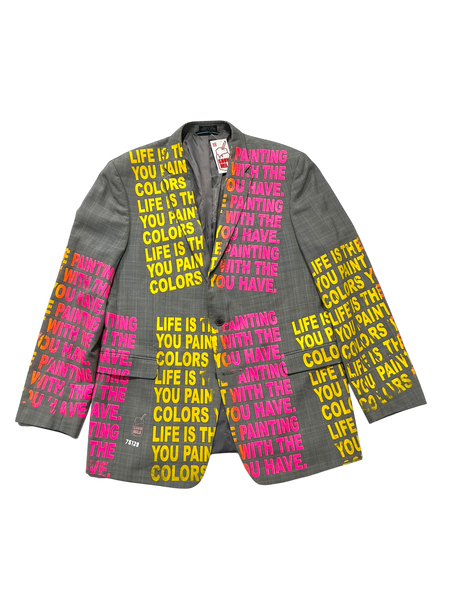 Life Is The Painting You Paint Blazer (Size L 46)