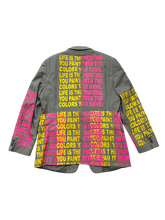 Load image into Gallery viewer, Life Is The Painting You Paint Blazer (Size L 46)

