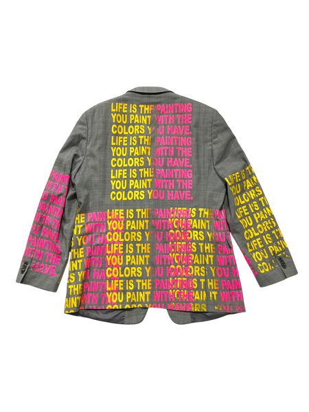 Life Is The Painting You Paint Blazer (Size L 46)