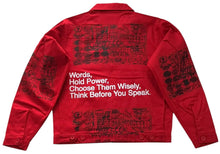 Load image into Gallery viewer, Words Hold Power Workwear Jacket (Size Large)
