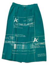 Load image into Gallery viewer, Positive Shipping Label Skirt (Size Women's 4)
