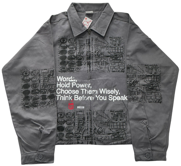 Words Hold Power Workwear Jacket (Size 2XL)