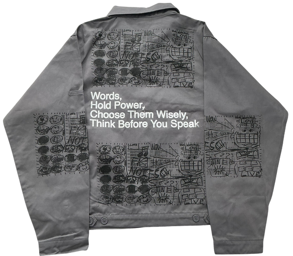Words Hold Power Workwear Jacket (Size Medium)
