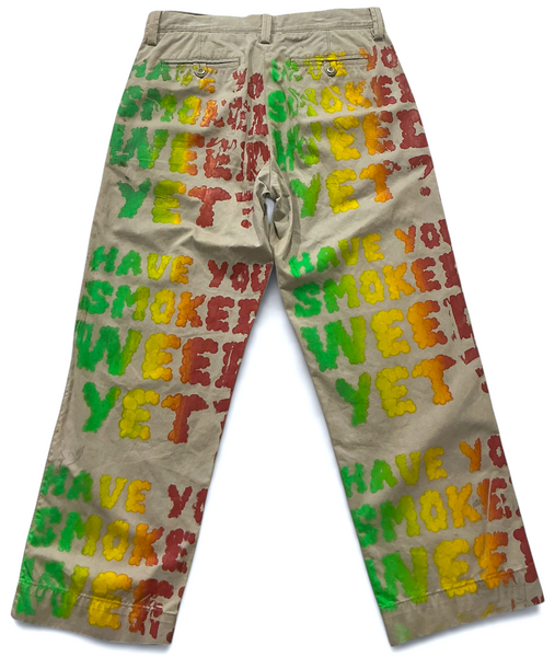 Have You Smoked Weed Yet Pants (Size 33 X 30)