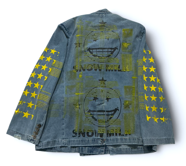 Snow Milk Kindness Denim Blazer (Size Women’s Medium)