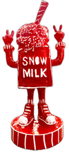 Load image into Gallery viewer, Snow Milk Figurine (Red &amp; White)
