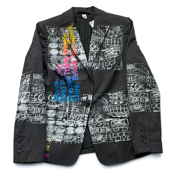 Words Hold Power Blazer (Size Women’s 8)