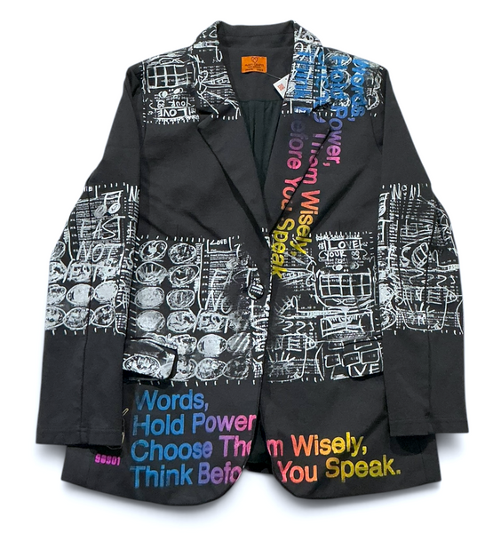 Words Hold Power Blazer (Size Women’s 8)