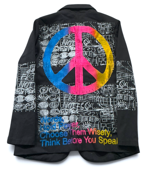 Words Hold Power Blazer (Size Women’s 8)