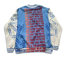 Load image into Gallery viewer, Life is The Painting You Paint Varsity Jacket (Size 4XL)
