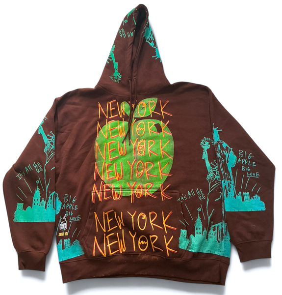 Big Apple Big Love Hoodie (Size 2XL)