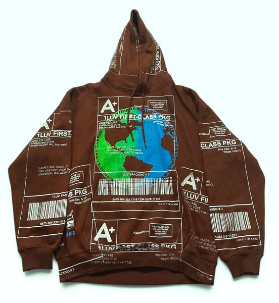 Positive Shipping Label Hoodie (Size Large)