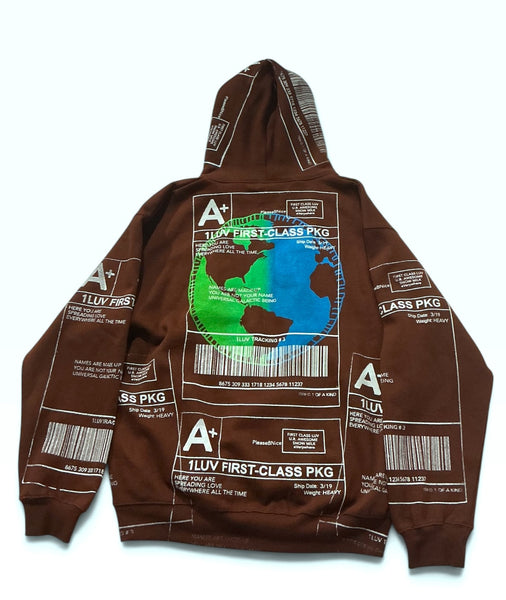 Positive Shipping Label Hoodie (Size Large)