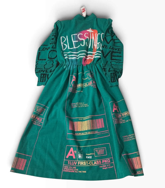 Positive Shipping Label Dress (Size Women's 12)
