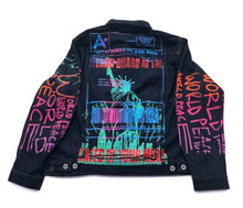 Load image into Gallery viewer, World Peace Jean Jacket (Size Small)
