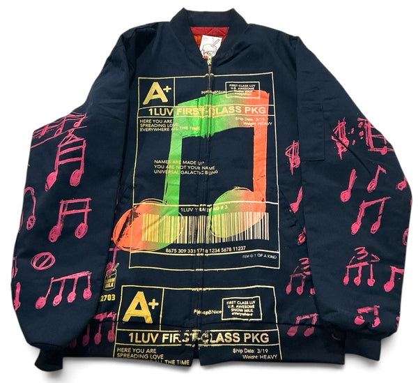 Positive Shipping Label Vintage Army Jacket (Size Large)
