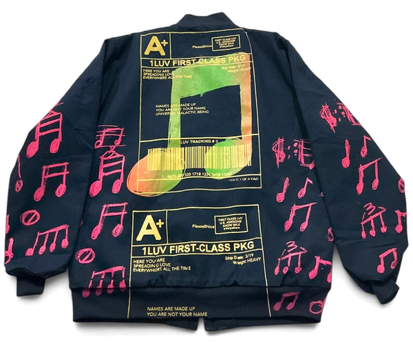 Positive Shipping Label Vintage Army Jacket (Size Large)