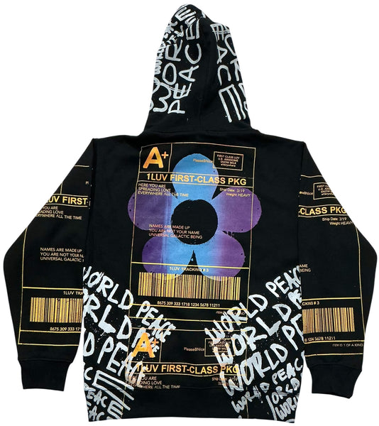 Positive Shipping Label Hoodie (Size Medium)
