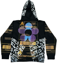 Load image into Gallery viewer, Positive Shipping Label Hoodie (Size Small)
