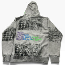 Load image into Gallery viewer, Words Hold Power Zip-Up Hoodie (Size Small)
