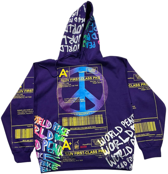 Positive Shipping Label Hoodie (Size Large)