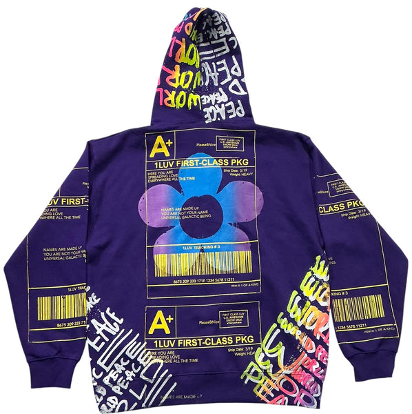 Positive Shipping Label Hoodie (Size Large)