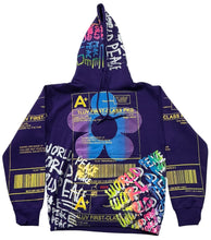 Load image into Gallery viewer, Positive Shipping Label Hoodie (Size Small)
