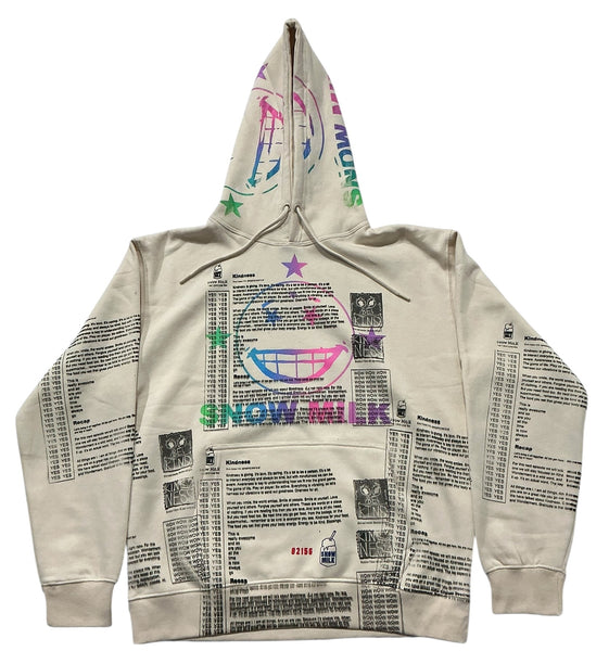 Snow Milk Kindness Hoodie (Size Large)