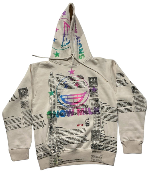 Snow Milk Kindness Hoodie (Size Small)