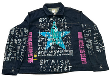 Load image into Gallery viewer, Optimism As A Way Of Life Denim Jacket (Size 2XL)
