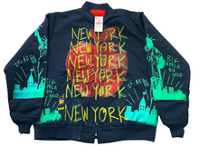 Load image into Gallery viewer, Big Apple Big Love Army Jacket (Size Large )
