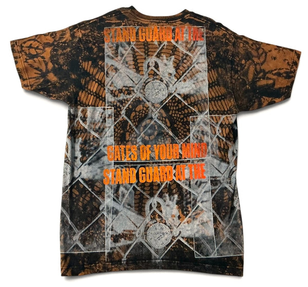 Stand Guard At The Gates Of Your Mind Bleach Tee (Size Large)