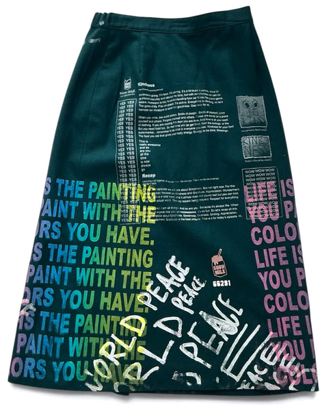 Life is The Painting You Paint Skirt (Size Women’s 8)