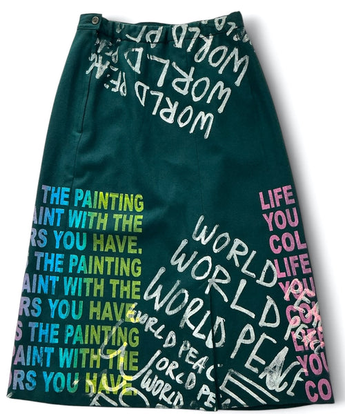 Life is The Painting You Paint Skirt (Size Women’s 8)