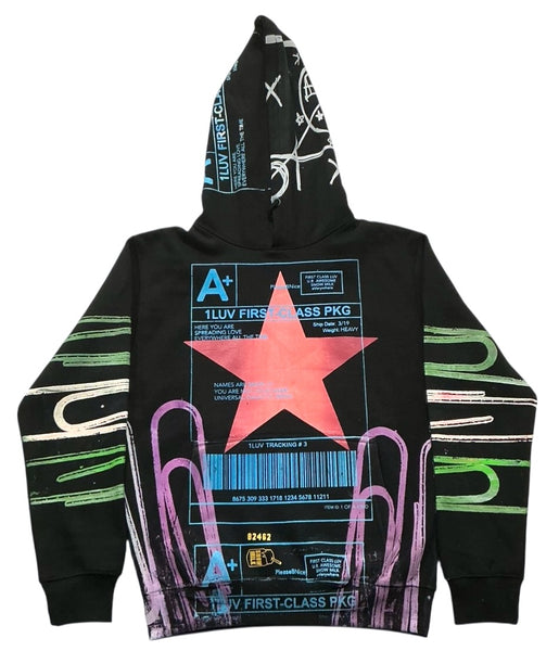 Positive Shipping Label Hoodie (Size Small)