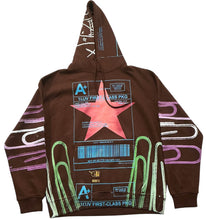 Load image into Gallery viewer, Positive Shipping Label Hoodie (Size Large)
