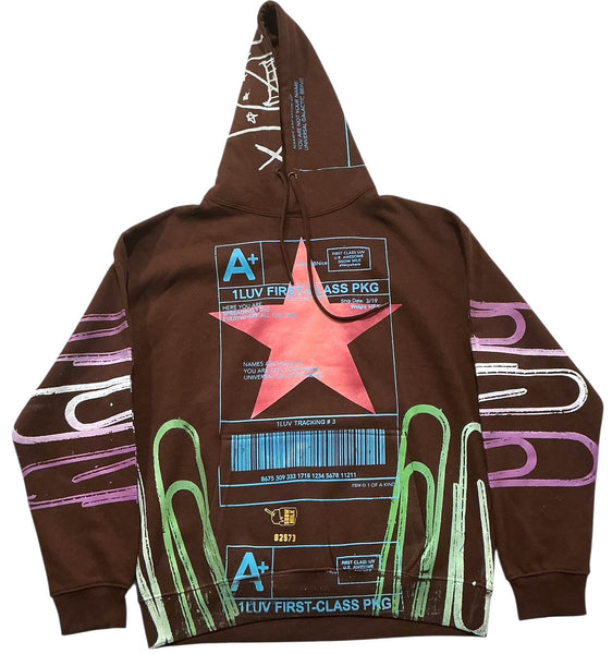 Positive Shipping Label Hoodie (Size Large)