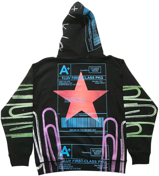 Positive Shipping Label Hoodie (Size Medium)