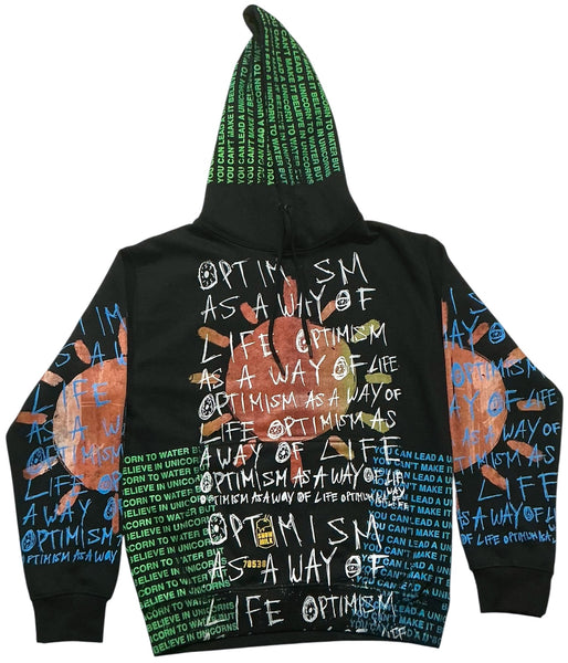 Optimism As A Way Of Life Hoodie (Size Small)