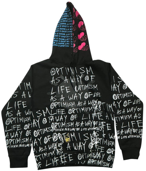 Optimism As A Way Of Life Hoodie (Size Small)