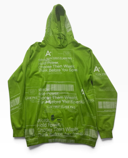 Positive Shipping Label Hoodie (Size 2XL)